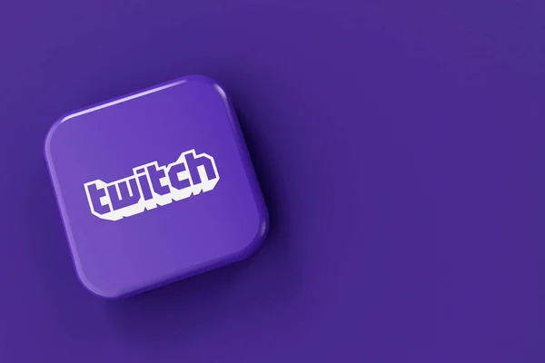Londres Royaume Uni Juillet 2023 Twitch Gaming Live Streaming Logo — Photo