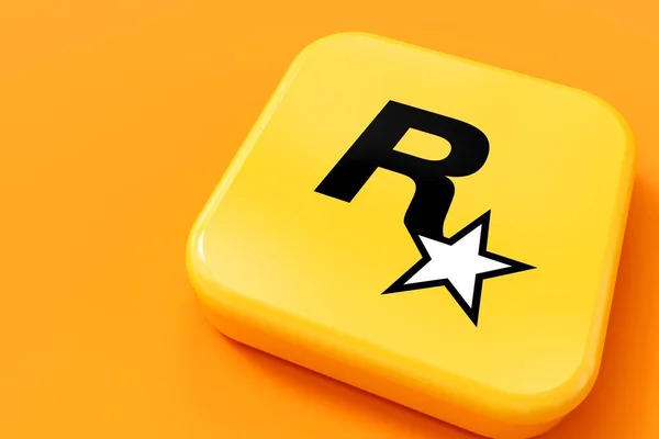 Londres Royaume Uni Juillet 2023 Rockstar Logo Société Jeux Vidéo — Photo