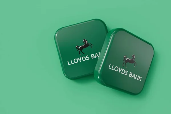London Ngiltere Temmuz 2023 Lloyds Banka Şirketi Logosu Hazırlama — Stok fotoğraf