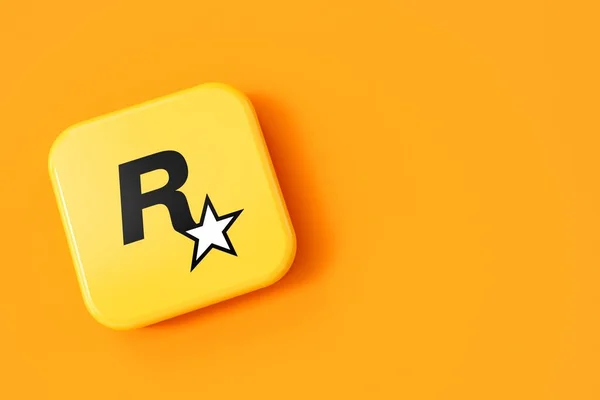 London Ngiltere Temmuz 2023 Rockstar Video Oyunu Şirketi Logosu Hazırlama — Stok fotoğraf