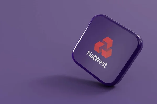 Londres Reino Unido Julio 2023 Logotipo Empresa Natwest Bank Renderizado —  Fotos de Stock