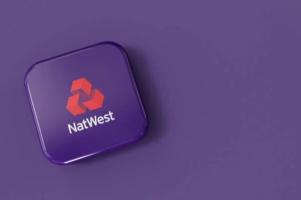 London Ngiltere Temmuz 2023 Natwest Banka Şirketi Logosu Hazırlama — Stok fotoğraf