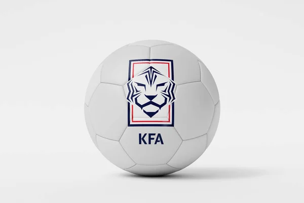 London Großbritannien Juli 2023 Abzeichen Der Koreanischen Fußballnationalmannschaft Auf Einem — Stockfoto