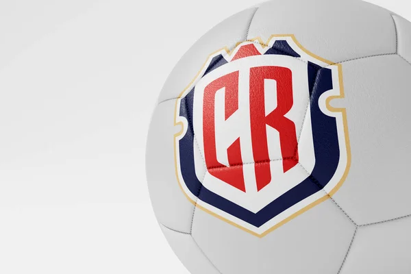 London Lipiec 2023 Logo Reprezentacji Kostaryki Piłce Nożnej Renderowanie — Zdjęcie stockowe