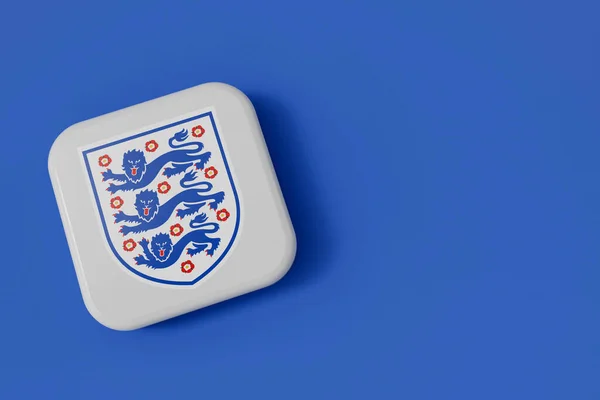 Londres Reino Unido Julio 2023 Logotipo Selección Fútbol Inglaterra Renderizado —  Fotos de Stock
