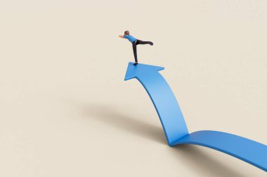 Bir iş adamı atlamak ya da fırsat okundan atlamak ister. 3B Hazırlama.