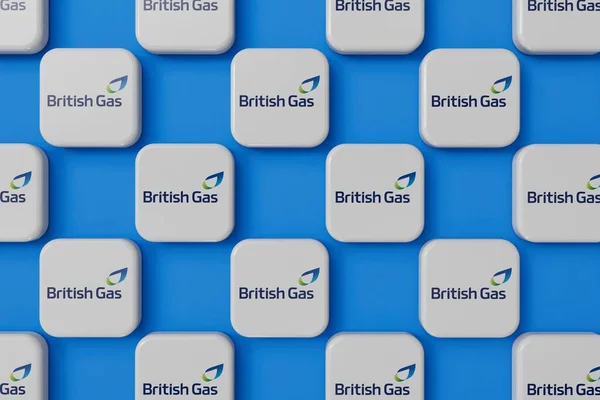 2023年7月 英国天然气供应商公司标志 3D渲染 — 图库照片