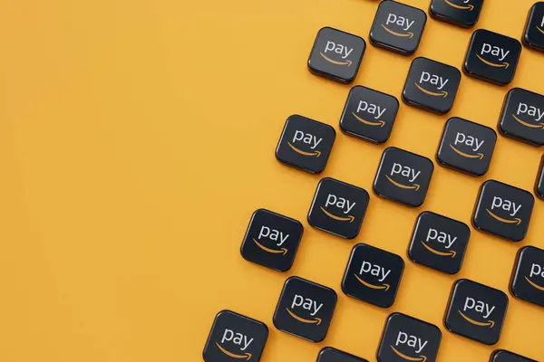 London April 2024 Amazon Pay Online Payment Sharing Service Provider — Stock Photo, Image