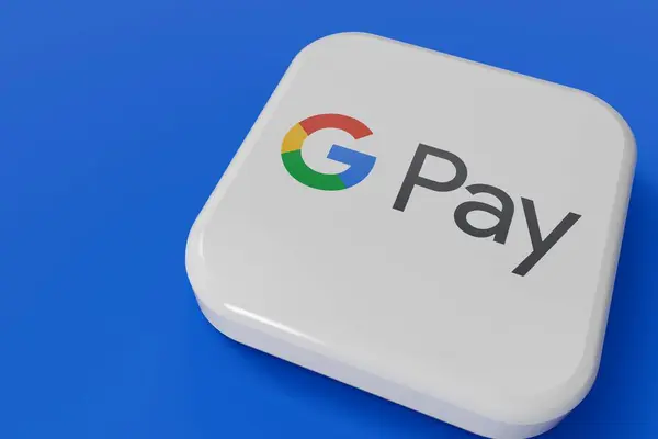 Лондон Великобритания Апрель 2024 Google Оплачивает Онлайн Обмен Услугами Провайдера — стоковое фото