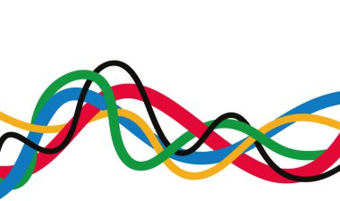 Soyut renkli kıvrımlı akış çizgileri arka planı.