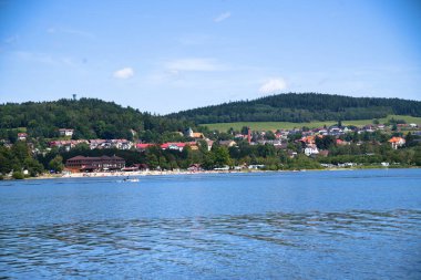 Çek Cumhuriyeti 'ndeki Moldau Reservoir Oberplan ve Adalbert Stifter' in doğduğu yer