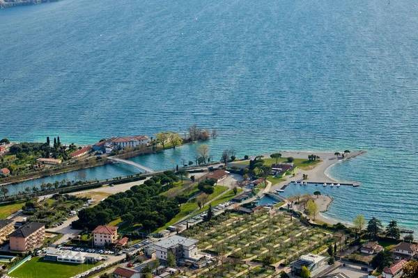 Panorama Torbole Małe Miasteczko Nad Jeziorem Garda Włoszech Europa Piękne — Zdjęcie stockowe