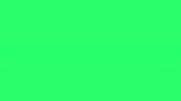緑の背景にインフォグラフィックテンプレートのためのアニメーションブラックテキストボックス — ストック動画