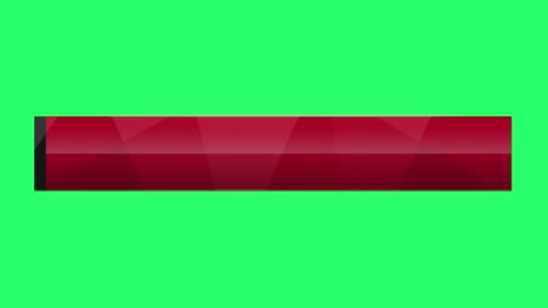 Animation Red Text Box Infographic Template Green Background — Stock Video