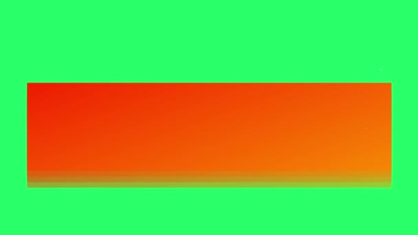 緑の背景にインフォグラフィックテンプレートのためのアニメーションオレンジテキストボックス — ストック動画