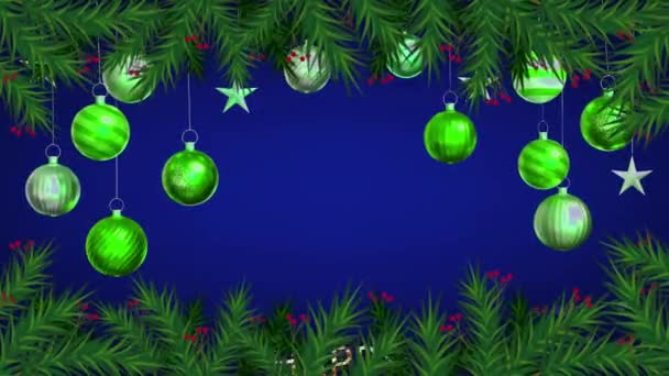 색깔의 배경으로 파란색으로 분리하여 크리스마스나 일정을 디자인 — 비디오