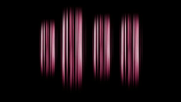 Animatie Kleurrijke Lichteffecten Voor Teleport Transporter Isoleren Zwarte Achtergrond — Stockvideo
