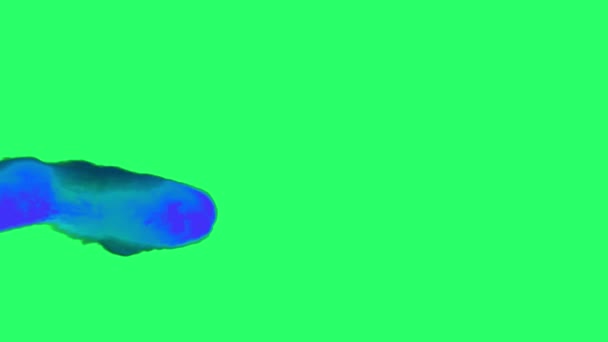 Animation Blue Flames Fire Bombs Effects Isolate Green Screen — Vídeo de Stock