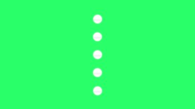 Animation red and white space bar 5 step for infographic timeline template on green background.