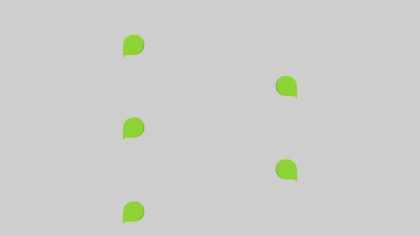 基于灰度背景的信息时间表模板动画绿空间条5步 — 图库视频影像