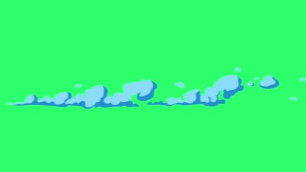 Animation Bleu Effet Eau Sur Fond Vert — Video