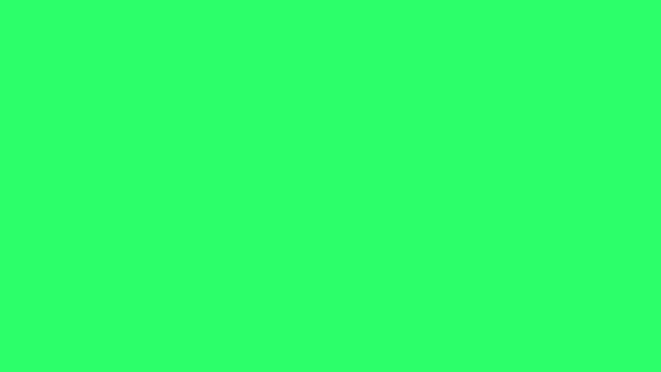 緑の背景にアニメーションブルーライト効果 — ストック動画