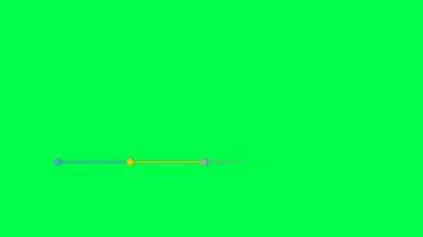 Yeşil arkaplanda tasarım bilgi şablonları için animasyon boş şekli.