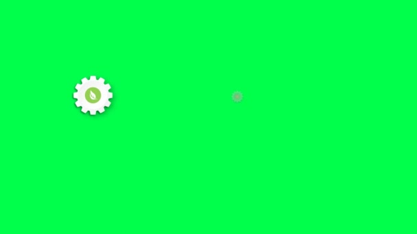 Animatie Blanco Vorm Voor Ontwerp Infografische Sjablonen Groene Achtergrond — Stockvideo
