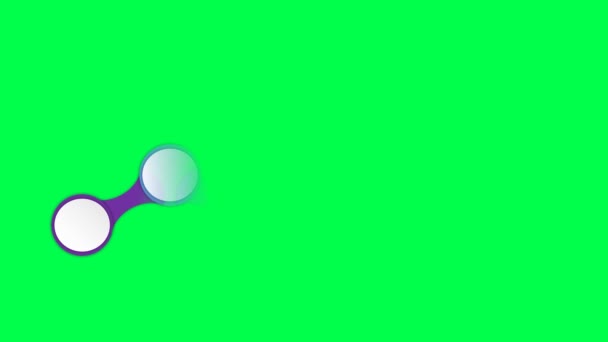 Animation Tom Form För Design Infographic Mallar Grön Bakgrund — Stockvideo