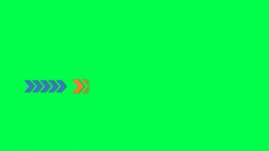 Yeşil arkaplanda tasarım bilgisel şablonlar için animasyon renkli boş şekil 4 adım. 