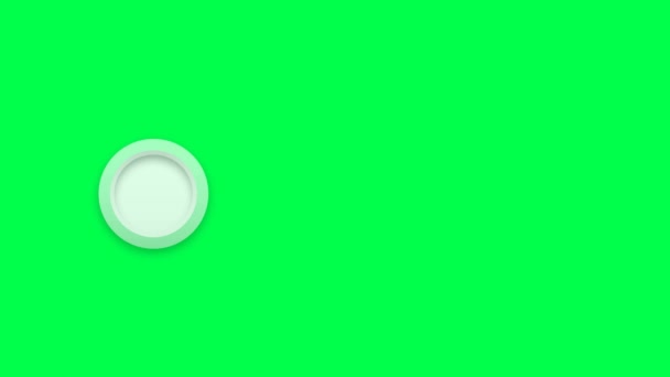 Анимация Красочная Пустая Форма Шага Оформления Инфографических Шаблонов Зеленом Фоне — стоковое видео