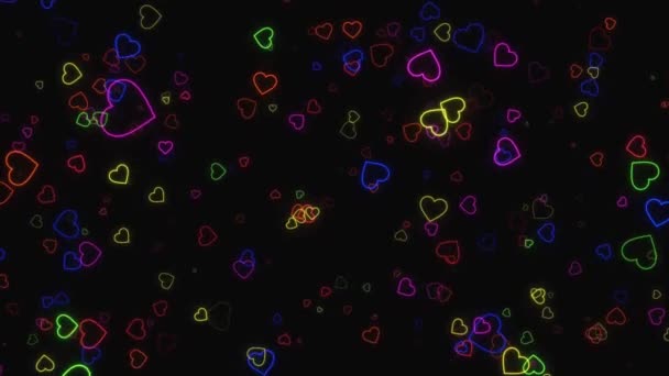 애니메이션 배경에 다채로운 — 비디오