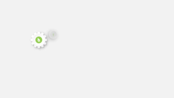 Animatie Kleurrijke Blanco Vorm Voor Ontwerp Infographic Sjablonen Grijze Achtergrond — Stockvideo