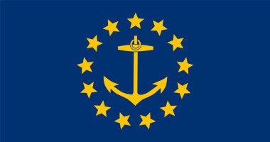 Rhode Island (1882-1897) Flag Vector Illustration Premium Quality