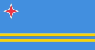 Aruba Flag Illustration Premium Quality High Resolution 300DPI clipart