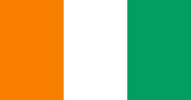 Cote Divoire Flag Illustration Premium Quality High Resolution 300DPI clipart