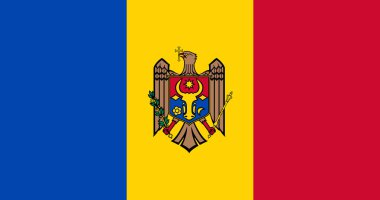 Moldova Flag Illustration Premium Kalite Yüksek Çözünürlük 300DPI