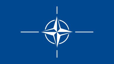 NATO Bayrak Vektörü Illustration Premium Kalite Yüksek Çözünürlük 300DPI