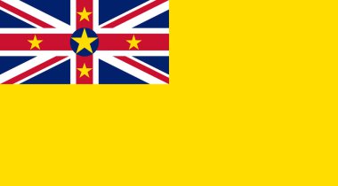 Niue Flag Illustration Premium Kalite Yüksek Çözünürlük 300DPI
