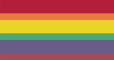 Saryan Gökkuşağı Bayrağı (LGBTQ) Yüksek Kalite İllüstrasyon Premium Kalite Yüksek Çözünürlük 300DPI