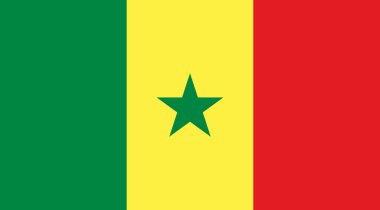 Senegal Flag Illustration Premium Quality High Resolution 300DPI clipart