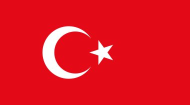 Türkiye Flag Illustration Premium Kalite Yüksek Çözüm 300DPI