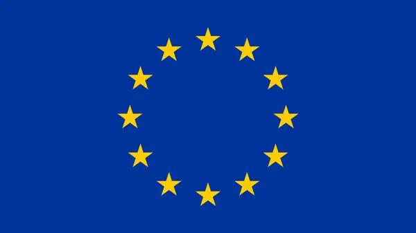 Avrupa Birliği Bayrak Vektörü İllüstrasyon Birinci Kalite Yüksek Çözünürlük 300DPI