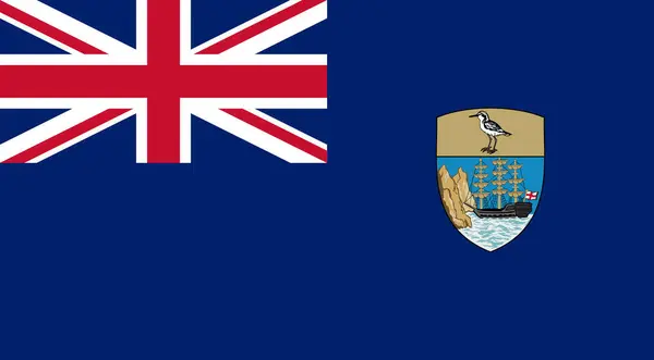 Saint Helena Flag Illustration Premium Kalite Yüksek Çözünürlük 300DPI
