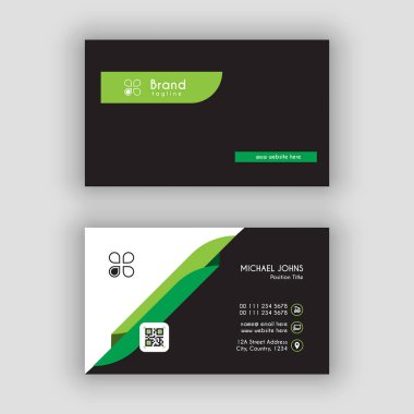 Temiz stil modern kartvizit şablonu