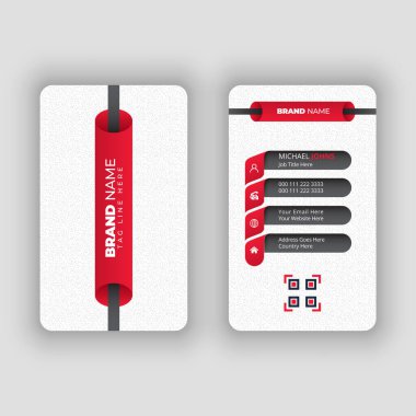 El yapımı hastane bakımı mezuniyet derecesi dikey iş kartı tasarımı şablonu