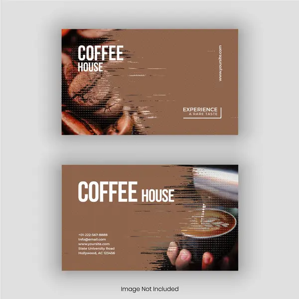 Kahve kartvizit tasarım şablonu