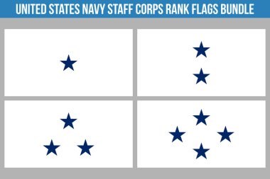 Birleşik Devletler Donanma Personel Kolordusu Bayrak Paketi Vektör İllüstrasyon Kalitesi Sıralaması