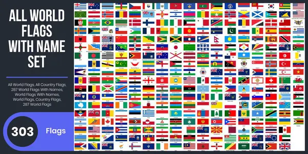 Tüm Dünya Bayrakları, Tüm Ülke Bayrakları, 287 İsimli Dünya Bayrağı, İsimli Dünya Bayrakları, Dünya Bayrakları, 287 Dünya Bayrağı