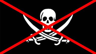 Korsan Yüksek Kaliteli Bayrak Tırmanışı, Bayrak Simgesi, Vektör İllüstrasyonu, Kaliteli Dijital İndirme